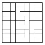 Basketweave stacked tiling pattern