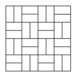 Basketweave tiling pattern