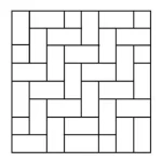 Herringbone tiling pattern
