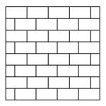 Running bond tiling pattern